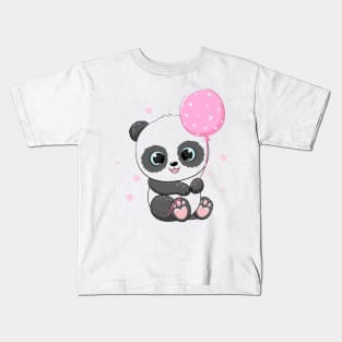 panda balloon Kids T-Shirt